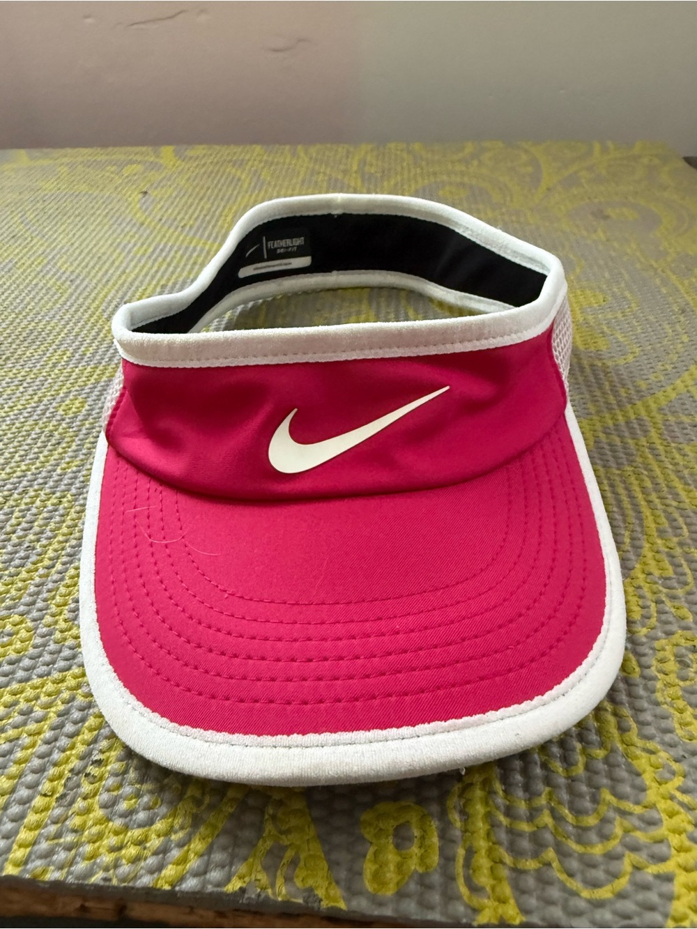 Nike Hot Pink Visor with White Accents